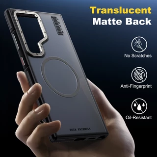 【NEW】WSKEN การป้องกันการตก Magnetic เคสโทรศัพ สำหรับ Samsung S26Ultra S25Ultra แมทท์ ป้องกันลายนิ้วมือ S24Ultra ชาร์จเร็ว Phone Case กันกระแทก กันรอย