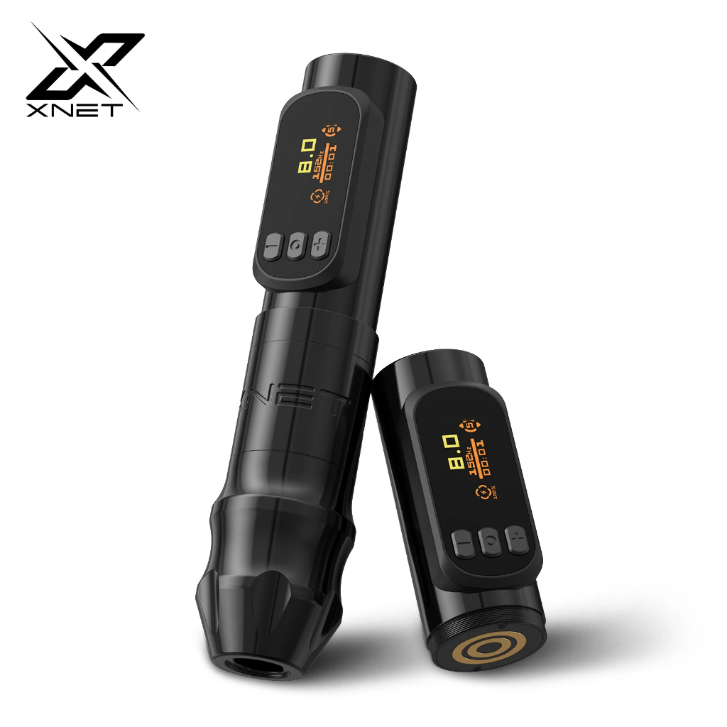 XNET Sage Pro Wireless Tattoo Machine ปากกาโรตารี 1-12V Brushles มอเตอร์ 1300mAh แบตเตอรี่คิ้วแต่งหน