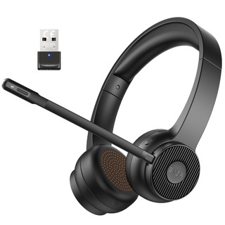 EKSA H16 Bluetooth 5.2 Headset PC Wireless Headphones with ENC Noise Cancelling Mic for Office