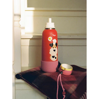 Tagi. Vintage Patchwork Tumbler Water Bottle แก้วน้ำลายวินเทจแบบต่อผ้าแพตช์เวิร์ก แก้วเก็บความเย็น