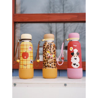 Tagi. Vintage Patchwork Tumbler Water Bottle แก้วน้ำลายวินเทจแบบต่อผ้าแพตช์เวิร์ก แก้วเก็บความเย็น
