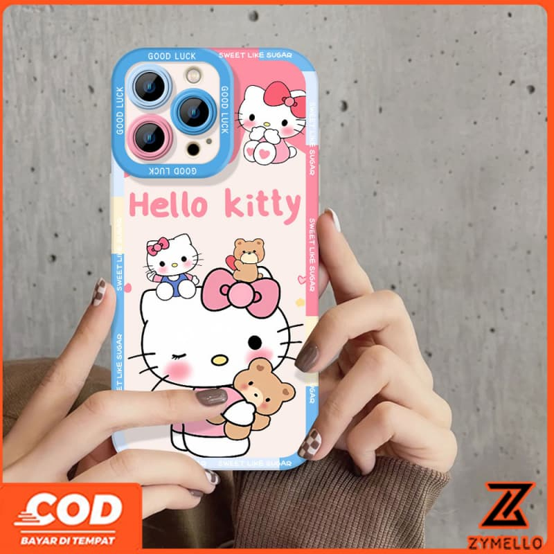 สําหรับ Vivo V60 lite V50 LITE V40 LITE Y19S Y04 Y29 Y29S V29 V30 Y03 Y18 Y200 Y300 หัวเราะอบเชยสุนัขกอดหมี HT แมว Anti-drop TPU เคสโทรศัพท์ - รูปที่ 3