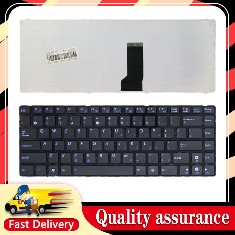 ยี่ห้อ-แป้นพิมพ์แล็ปท็อปใหม่สําหรับ ASUS X42J X43S K43SJ N43S PRO4JS A42F A43E P43S U30 UL30 US สีดํ
