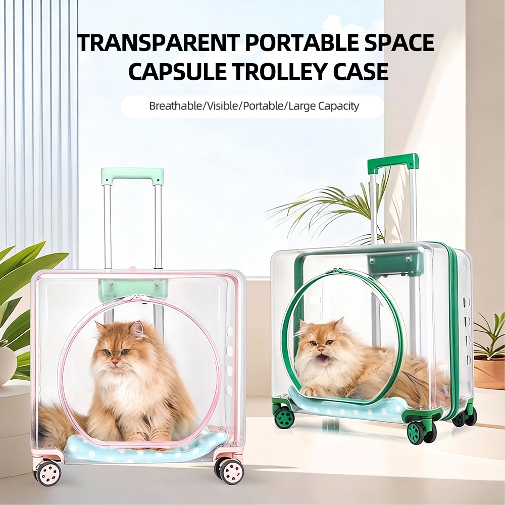 กระเป๋า Kucing โปร่งใส Cat Carrier กระเป๋า Kucing Cat Travel Beg Kucing กระเป๋าใส่สัตว์เลี้ยงแมวกระเ