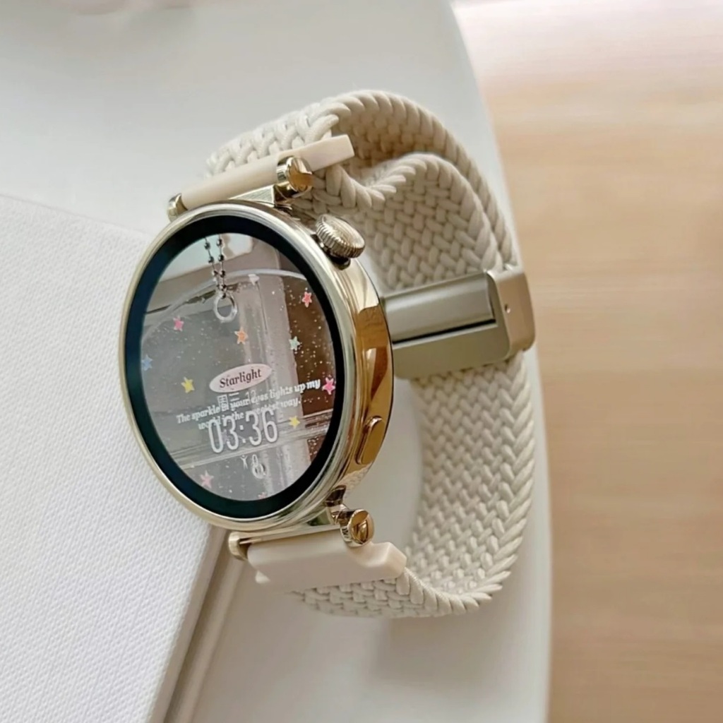 Magnetic Nylon Strap For Huawei watch gt 6 pro สาย Huawei watch gt 6 Strap Huawei watch GT 5 สาย huawei watch gt 5 pro / Huawei GT6 สาย Huawei GT5 /GT2/GT3/ huawei GT4 Strap Redmi watch 5 Active สาย Galaxy watch 7 Strap Amazfit Bip 5 , Amazfit Bip 6 สาย