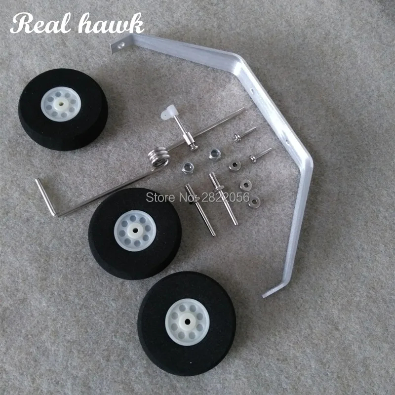 1 ชุดอลูมิเนียมหลัก Landing เกียร์ล้อชุด RC เครื่องบิน Cessna 182 (1200 มม.) เปลี่ยน 40 ขนาด ARF PNP