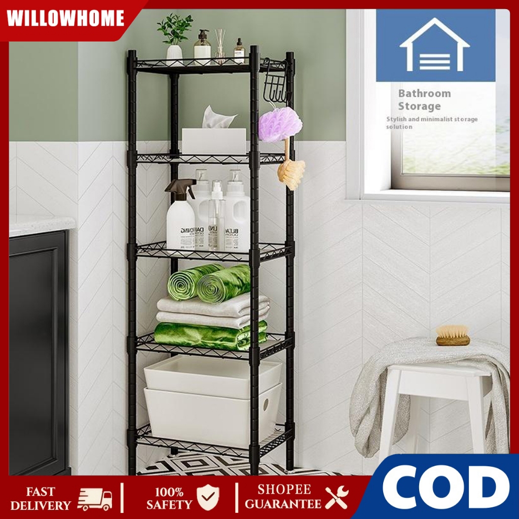 ชั้นเก็บของในครัวจากพื้นจรดเพดาน ห้องน้ํา Multi story อุปกรณ์ครัวชั้นเก็บ Multi functional ห้องนั่งเล่นชั้นเก็บห้องน้ํา -ZYE