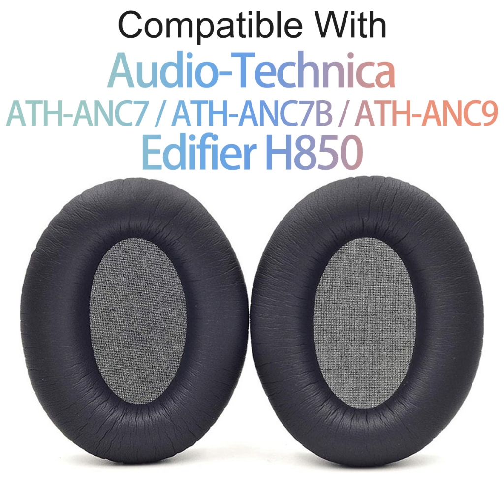 เปลี่ยนแผ่นรองหูฟังสําหรับ Audio-Technica ATH-ANC7 ATH-ANC7B ATH-ANC9 Edifier H850 หูฟังแผ่นรองหูฟัง