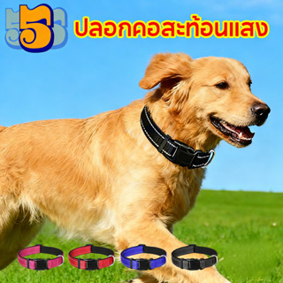 555 ปลอกคอสะท้อนแสงสำหรับสัตว์เลี้ยง ปลอกคอสัตว์เลี้ยงแบบปรั…