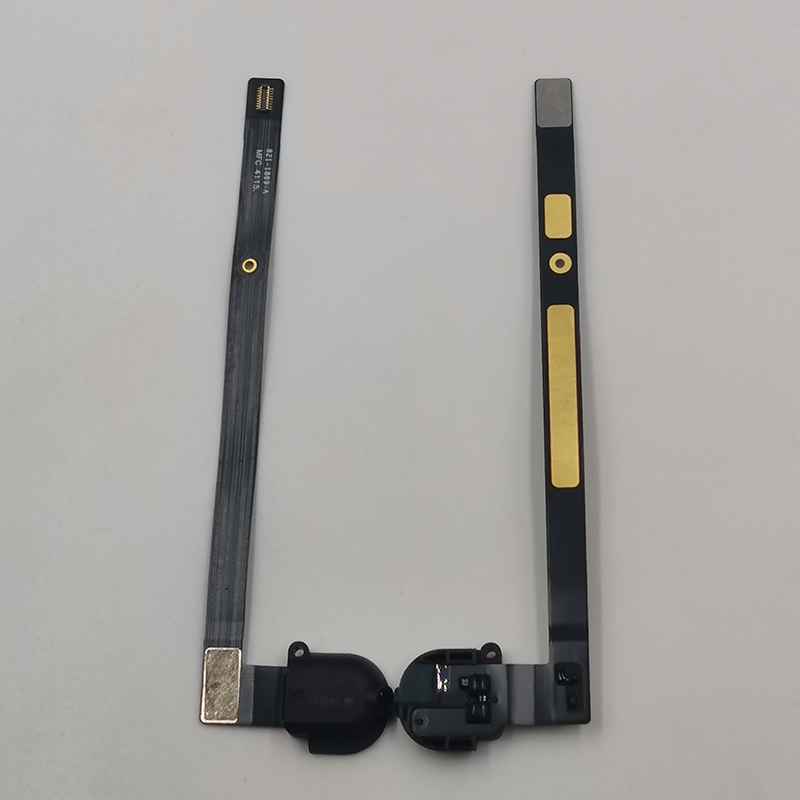 หูฟังแจ็คพอร์ต Flex สายริบบิ้นสําหรับ iPad 5 Air 1 iPad5 A1474 A1475 A1476 2017 2018 A1822 A1823 A1893 A1954 หูฟังสีขาวสีดําเปลี่ยนชิ้นส่วน