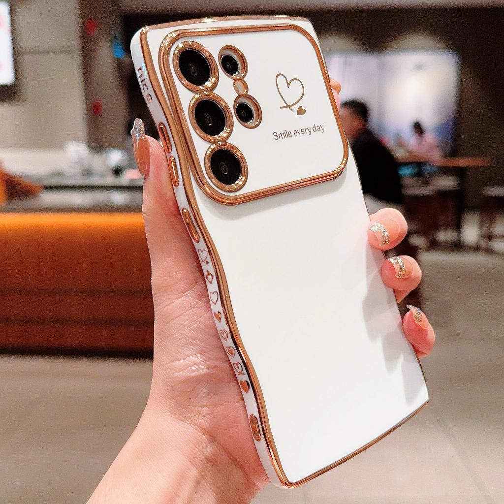 เคสโทรศัพท์เข้ากันได้กับ Samsung A56 5G, A55, A54, S25 FE, S24 FE, S24 Ultra, S25 Ultra, S23, S22; เคสกันกระแทกพร้อมดีไซน์ความรักมีสไตล์