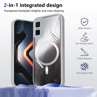 Frosted อะคริลิคใสแม่เหล็กเคสโทรศัพท์ Infinix GT 30 Pro GT 20 Pro HOT 70 60 Pro Plus 60i 4G 5G ปลอก TPU ถุงลมนิรภัยกันกระแทกฝาหลัง