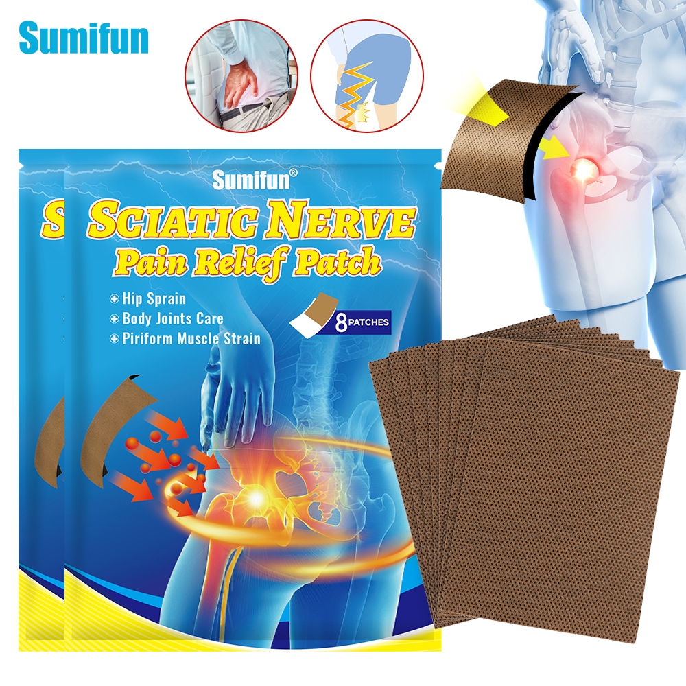 8 ชิ้น Sumifun Hip Comfort Patch Gentle Muscle Body Health Care