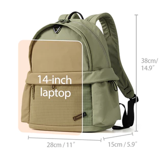 Aji 14" Urban Outdoor กระเป๋าเป้สะพายหลังกันน้ํา น้ำหนักเบา เหมาะสำหรับการท่องเที่ยวและการใช้งานในโรงเรียน