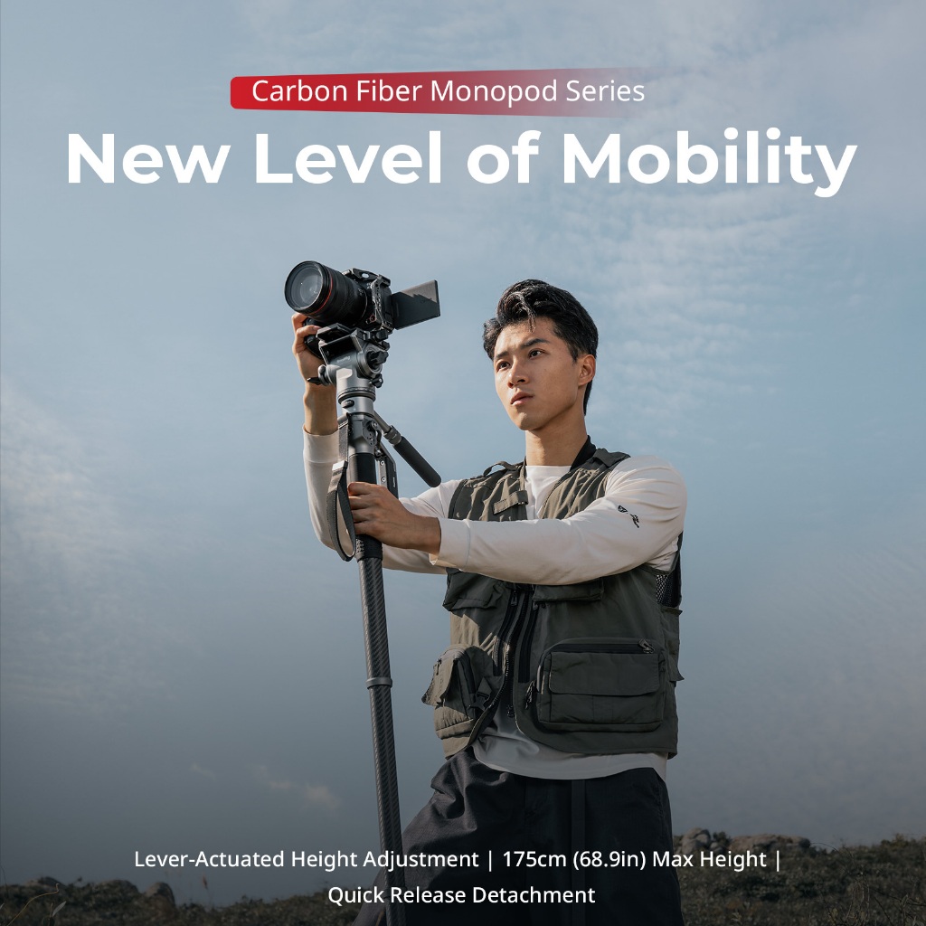 SmallRig คาร์บอนไฟเบอร์การถ่ายภาพ Monopod/คาร์บอนไฟเบอร์วิดีโอ Monopod #5564#5565