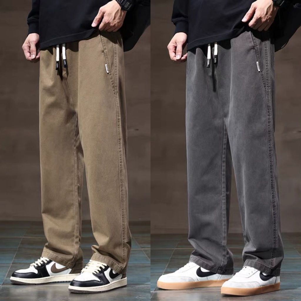 กางเกงผู้ชาย สไตล์เกาหลี ทรงหลวม ใส่ได้ทุกโอกาส มีกระเป๋าด้านข้าง มีให้เลือก 3 สี