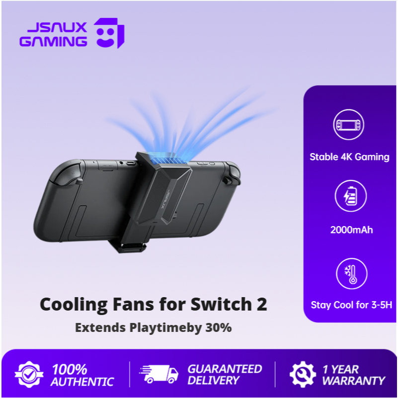 JSAUX พัดลมระบายความร้อน สําหรับ Nintendo Switch 2, เครื่องทําความเย็นนวัตกรรมพร
