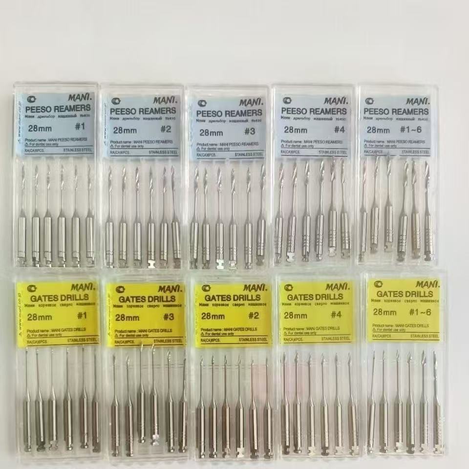 28 มม./32 มม.ประตูทันตกรรม Glidden Peeso Reamers เจาะ Endo ไฟล์โรตารี่วัสดุสแตนเลส