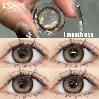 เลนส์KSSEYE คอนแทคเลนส์สี สีน้ําตาล/เทา 2 ชิ้น Softlens รายเ…