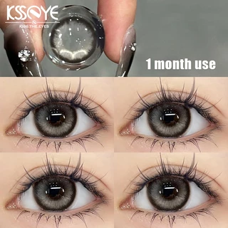 เลนส์KSSEYE คอนแทคเลนส์สี สีน้ําตาล/เทา 2 ชิ้น Softlens รายเดือนทิ้ง