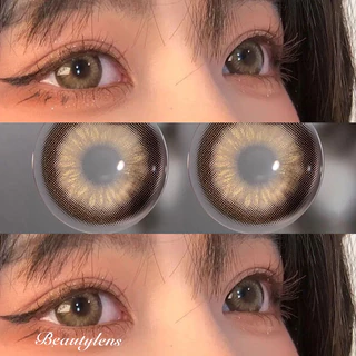 เลนส์KSSEYE คอนแทคเลนส์สี สีน้ําตาล/เทา 2 ชิ้น Softlens รายเดือนทิ้ง