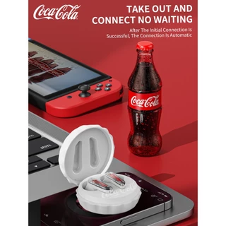 Coca-Cola T13 หูฟังบลูทูธไร้สาย True ดีไซน์กึ่งอินเอียร์ | ไดร์เวอร์ไดนามิก 13 มม | ENC ตัดเสียงรบกวน Bluetooth 5.4 | อายุการใช้งานแบตเตอรี่ยาวนาน 15 ชม. | ระบบควบคุมแบบสัมผัส | Type-C รวดเร็ว