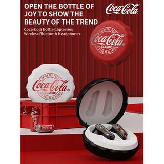 Coca-Cola T13 หูฟังบลูทูธไร้สาย True ดีไซน์กึ่งอินเอียร์ | ไดร์เวอร์ไดนามิก 13 มม | ENC ตัดเสียงรบกวน Bluetooth 5.4 | อายุการใช้งานแบตเตอรี่ยาวนาน 15 ชม. | ระบบควบคุมแบบสัมผัส | Type-C รวดเร็ว