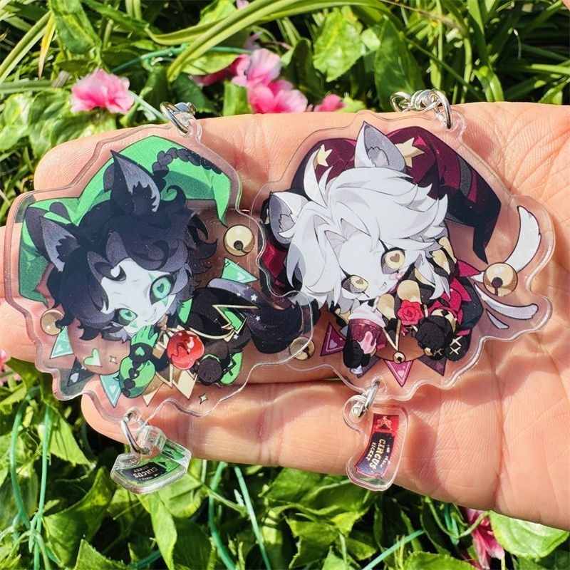 อะนิเมะ Freak Circus Perrot จี้น่ารักอะคริลิคพวงกุญแจพวงกุญแจคอลเลกชันชุดของขวัญคอสเพลย์ - รูปที่ 2