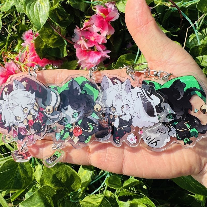 อะนิเมะ Freak Circus Perrot จี้น่ารักอะคริลิคพวงกุญแจพวงกุญแจคอลเลกชันชุดของขวัญคอสเพลย์