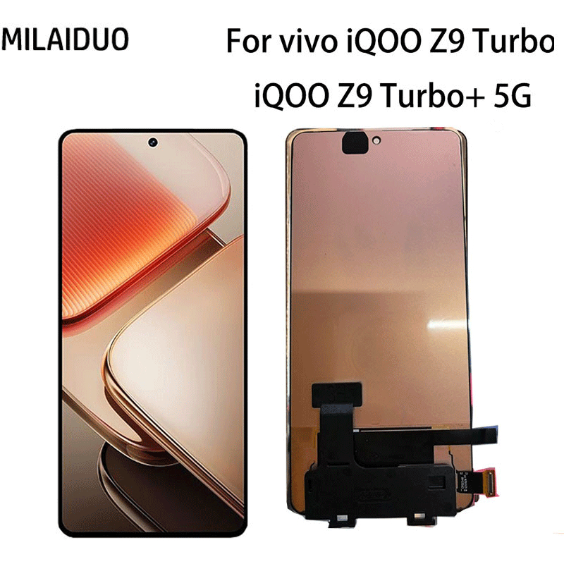 จอแสดงผล AMOLED สําหรับ vivo iQOO Z9 Turbo + 5G / iQOO Z9 Turbo 5G เปลี่ยนหน้าจอสัมผัส LCD