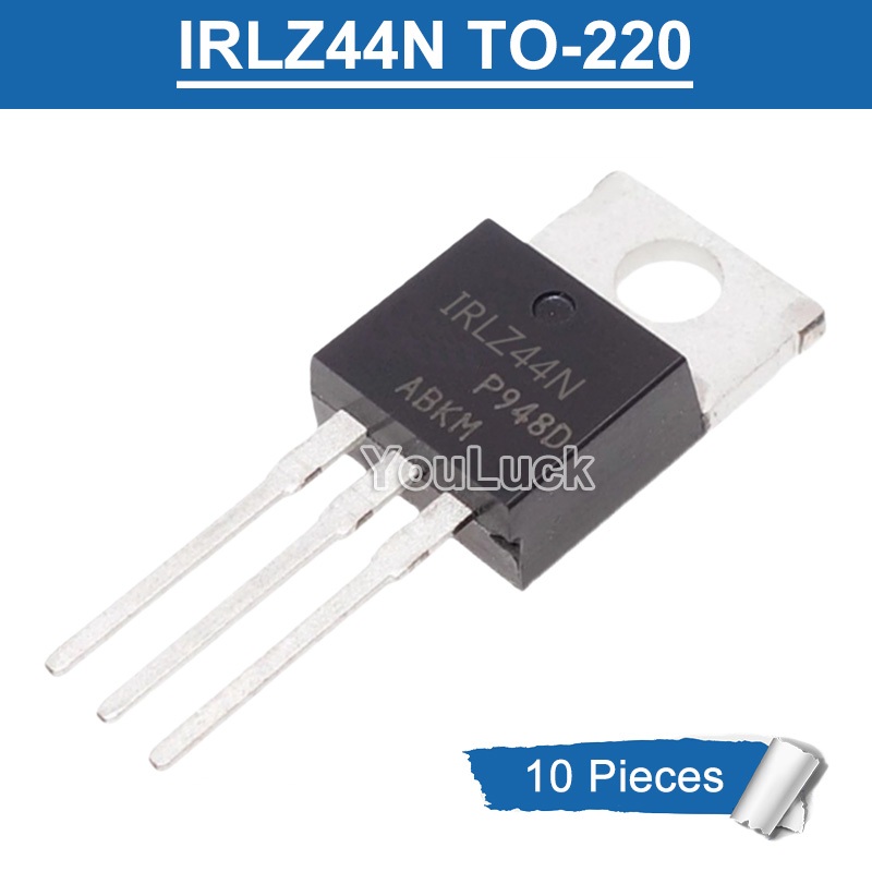 10 ชิ้น IRLZ44N TO-220 N-Channel MOSFET ทรานซิสเตอร์ใหม่เดิม