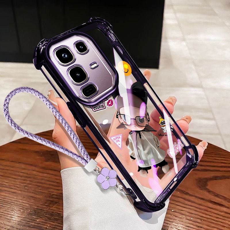 VRQR สําหรับ Infinix Note 50 Pro Plus 4G 5G หมายเหตุ 50 Pro + 5G X6855 X6856 X6858 สาวน่ารักใสกันกระ