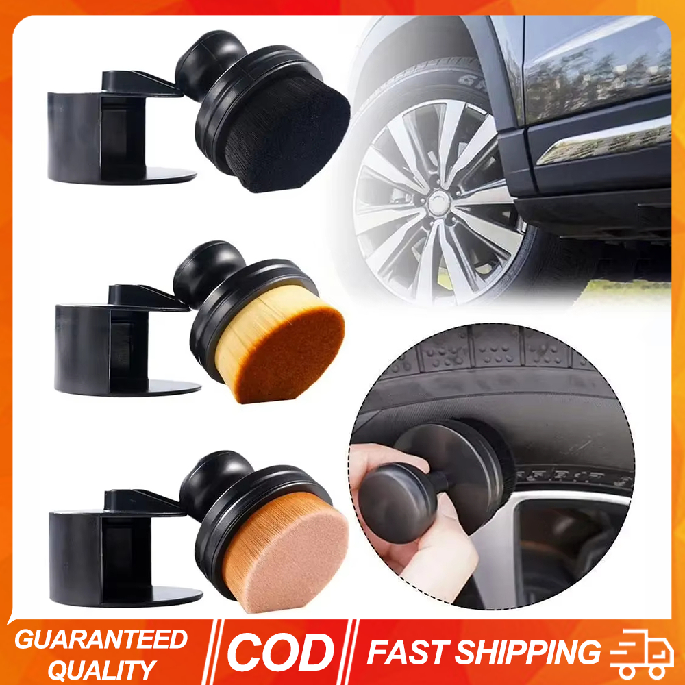 ยางรถยนต์ Shine Applicator Ultra Fine ใยสังเคราะห์แปรงรายละเอียดยางรถ Ergonomic Handle Auto Wash ยางทําความสะอาด