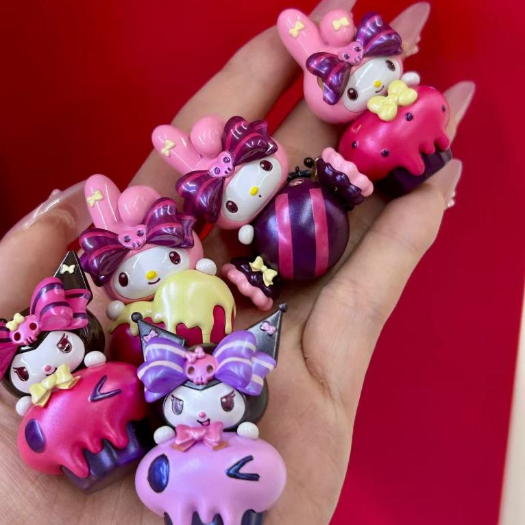 ของแท้ Sanrio Sugarheart Promise series มินิ กล่องสุ่ม Melody Kuromi ของขวัญน่ารัก blind box