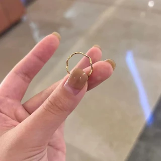 แหวน titanium แบบญี่ปุ่น-เกาหลี มีดีไซน์คลื่นบางเพียง 1 มิลลิเมตร สวยงามหรูหรา