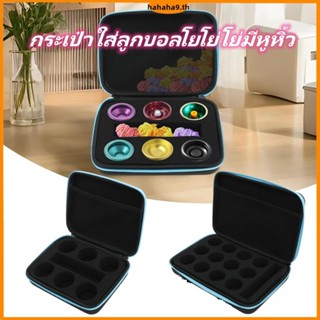 กระเป๋าใส่ลูกบอลโยโย่โย่มีหูหิ้ว 6/12 รูแบบพกพาโยโย่บอลเก็บก…