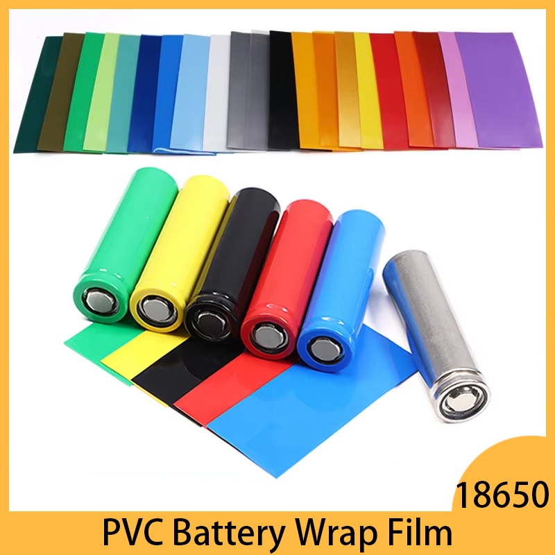 18650 Lipo ฟิล์มห่อแบตเตอรี่ PVC ท่อหดความร้อน 29.5x72 มม. Precut ท่อหดแขนป้องกันท่อฝาครอบแบตเตอรี่ห่อ