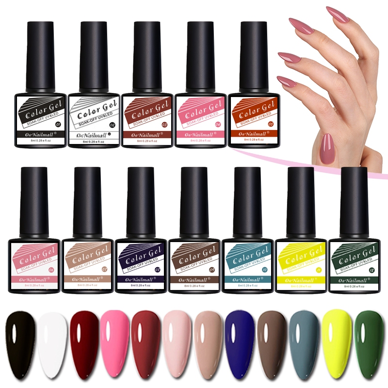 สีทาเล็บ ยาทาเล็บ แบบเจล สำหรับตกแต่งเล็บ