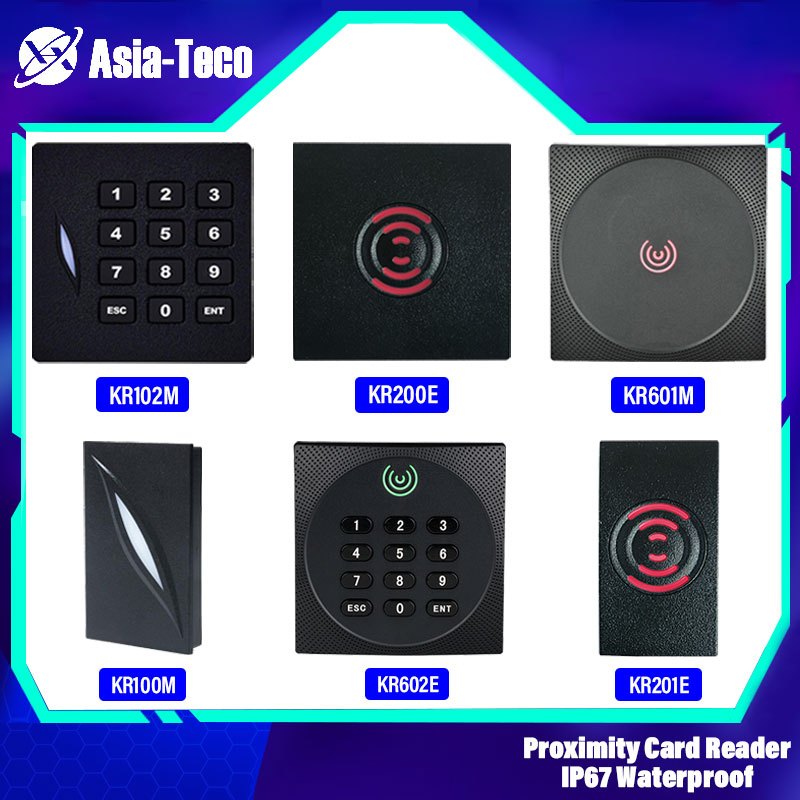 ระบบควบคุมการเข้าออกเครื่องอ่านบัตร RFID 13.56MHZ 125Khz Proximity Card Reader Wiegand 26 34 NFC Rea