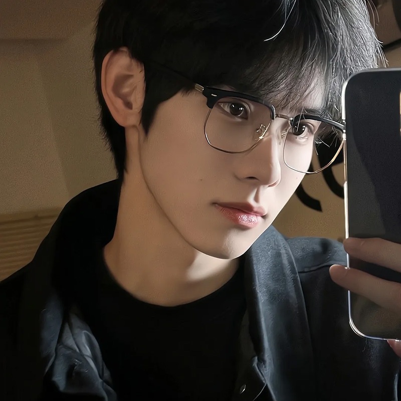 *Future star* แว่นตาสายตาสั้น 0 ° ~ 500 ° แว่นตาคอมพิวเตอร์ป้องกันแสงสีฟ้า แฟชั่นเวอร์ชั่นเกาหลี แว่นตาครึ่งกรอบสำหรับนักเรียนชายและหญิง A1 ราคา ถูกที่สุด ดีลบีเคเค แกลเลอรีภาพที่ 3