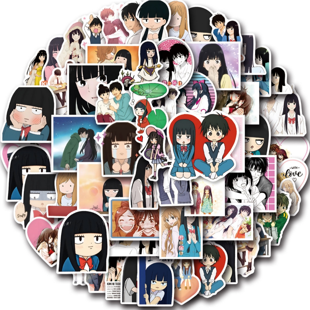 ชุดสติ๊กเกอร์ Kimi ni Todoke ชุดสติกเกอร์กราฟฟิตีกันน้ำอะนิเมะ, 57 แผ่น/ชุด