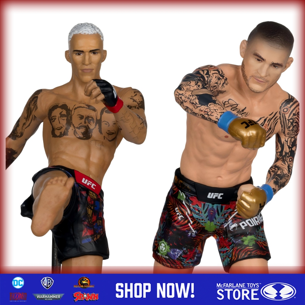 ในสต็อกMcFarlane ของเล่น Ultimate Fighting Championship UFC Charles Oliveira Dustin Poirier 7 นิ้วสะสม