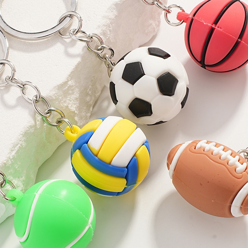 ลูกบอล พวงกุญแจ เครื่องประดับเล็ก ฟุตบอล บาสเก็ตบอล วอลเลย์บอล ห้อยกระเป๋า  จัดส่งจากประเทศไทย