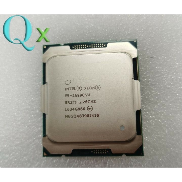 Upgrade CPU Xeon E5-2699C V4 LGA 2011-3 เซิร์ฟเวอร์ CPU โปรเซสเซอร์ 2.20GHz 22-Core SR2TF X99