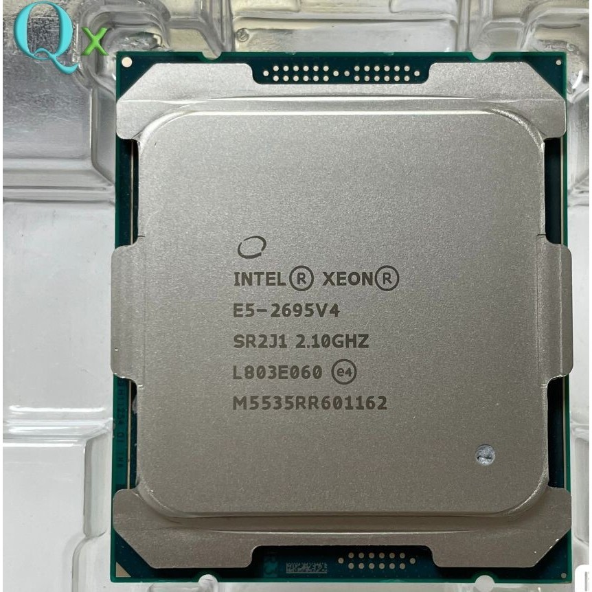 Xeon E5-2695 v4 LGA 2011-3 เซิร์ฟเวอร์ CPU โปรเซสเซอร์ 2.1GHz 45MB 18C 36T SR2J1