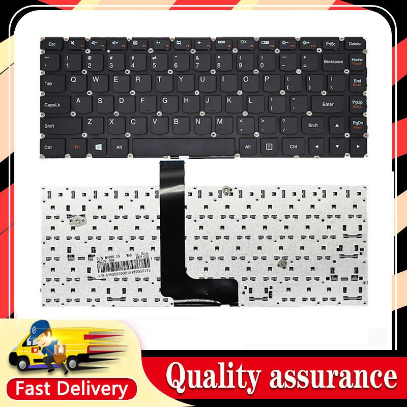 แป้นพิมพ์แล็ปท็อปใหม่สําหรับ Lenovo U300S E M4400S B4400S B4450S B490S M490S M495S ภาษาอังกฤษคีย์สีด