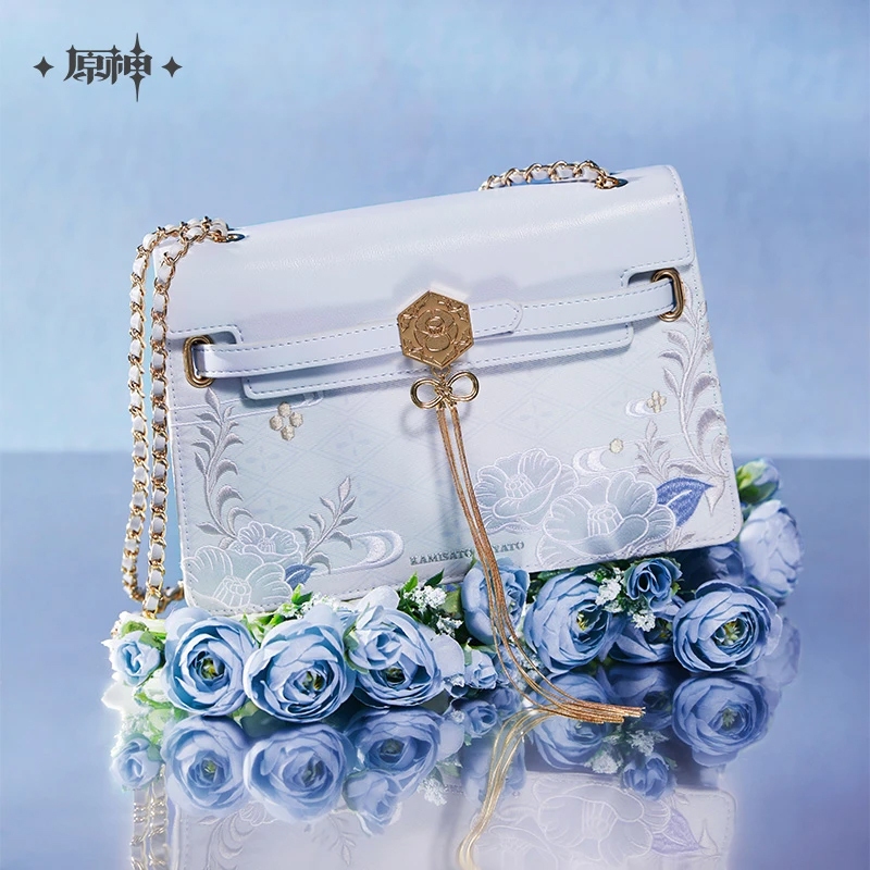 พู่กระเป๋าโซ่ธีม Kamisato Ayaka จากเกม Genshin Impact