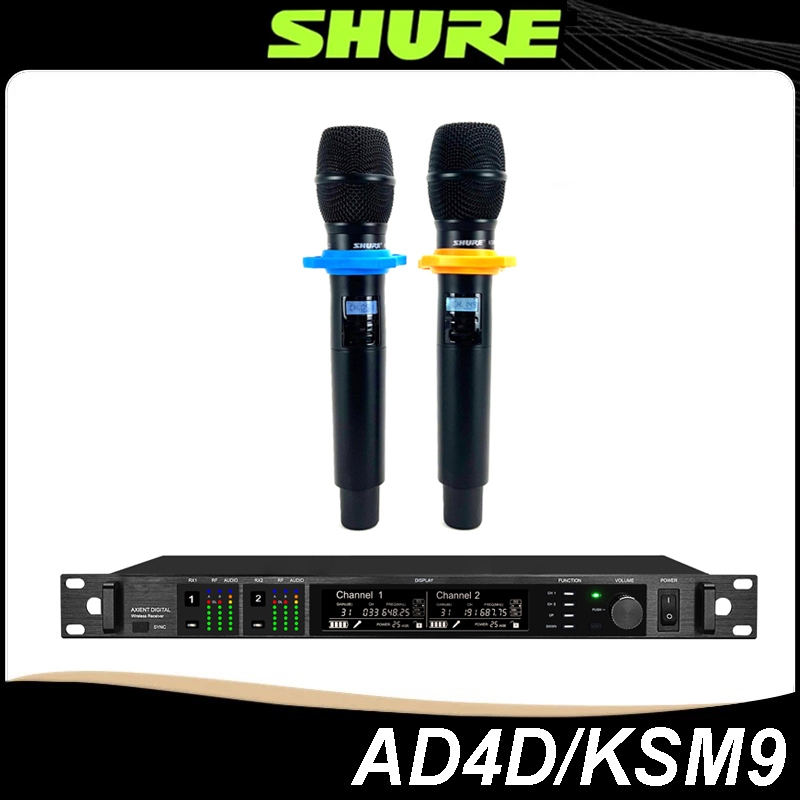 Shure Shure AD4D Dual Channel Digital Wireless Receiver | การปรับบรอดแบนด์ 184MHz ป้องกันการรบกวนเวล