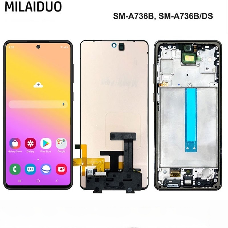 Amoled หน้าจอสัมผัส Lcd พร้อมกรอบ สําหรับ Samsung Galaxy A73 5G A736 A736B A73 5G