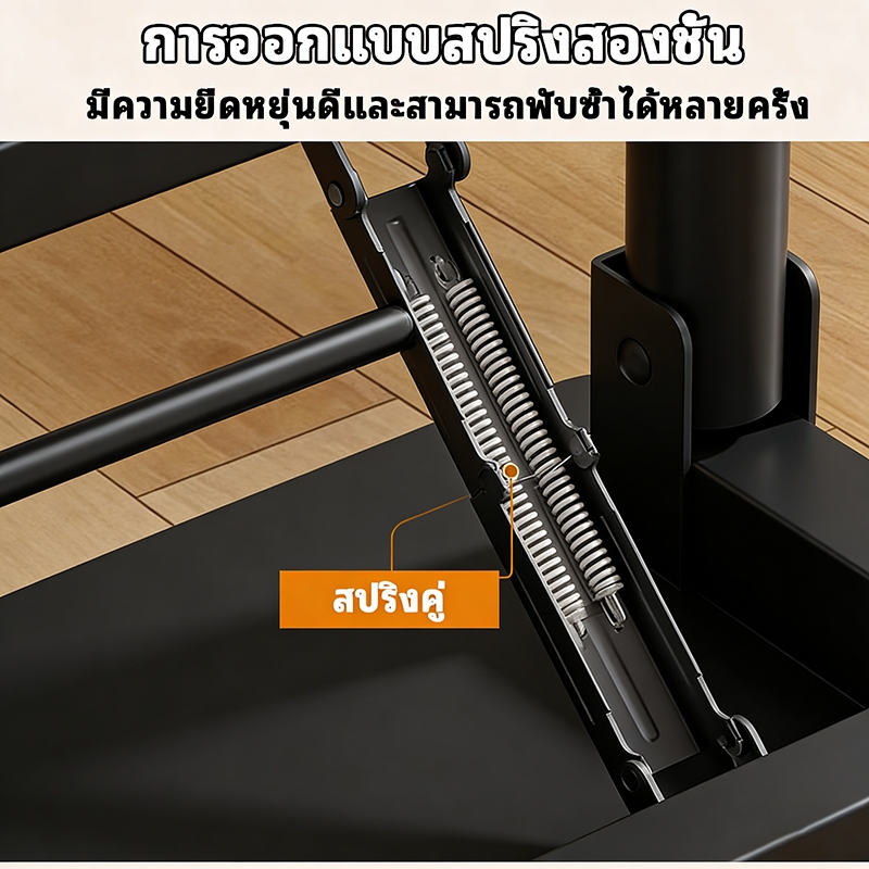 โต๊ะกลางโซฟา โต๊ะพับได้ โต๊ะรับแขก 100/120cm 2ชั้น โต๊ะหน้าโซฟา ขาโต๊ะเหล็ก แข็งแรงทนทาน ไม่ต้องประกอบ【มาพร้อมใช้】 - รูปที่ 2